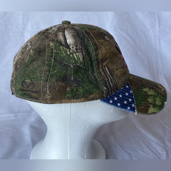 USA Mossy Oak Realtree Flag hat cap adult - Picture 3 of 6